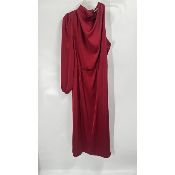 Grace Karin One Shoulder Red Maxi Dress Valentines Day Sz Large - Picture 2 of 6